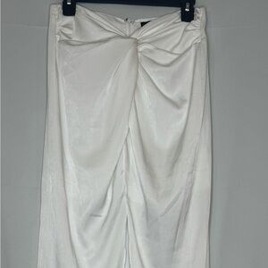 JLUXLABEL Ivory Satin skirt